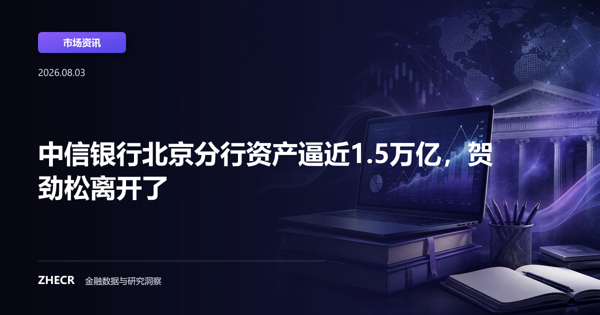 中信银行北京分行资产逼近1.5万亿，贺劲松离开了