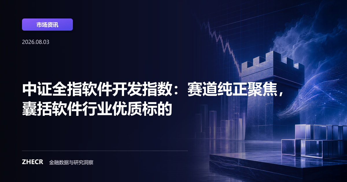 中证全指软件开发指数：赛道纯正聚焦，囊括软件行业优质标的
