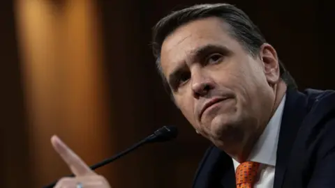 Reuters File image of Todd Blanche speaking at a hearing