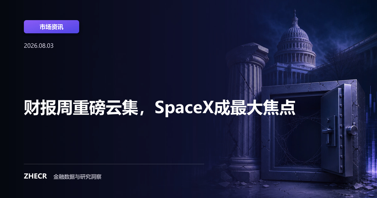 财报周重磅云集，SpaceX成最大焦点