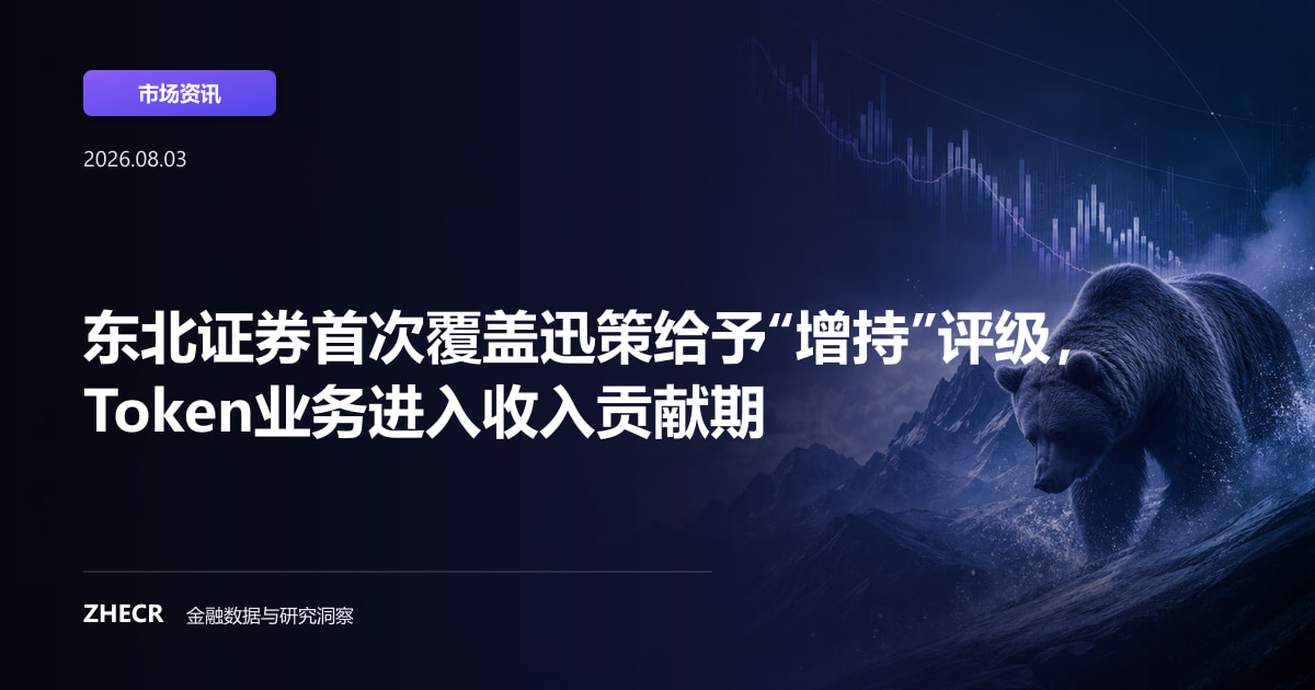 东北证券首次覆盖迅策给予“增持”评级，Token业务进入收入贡献期