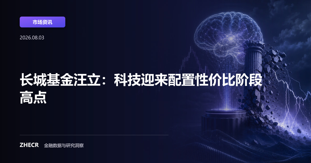 长城基金汪立：科技迎来配置性价比阶段高点
