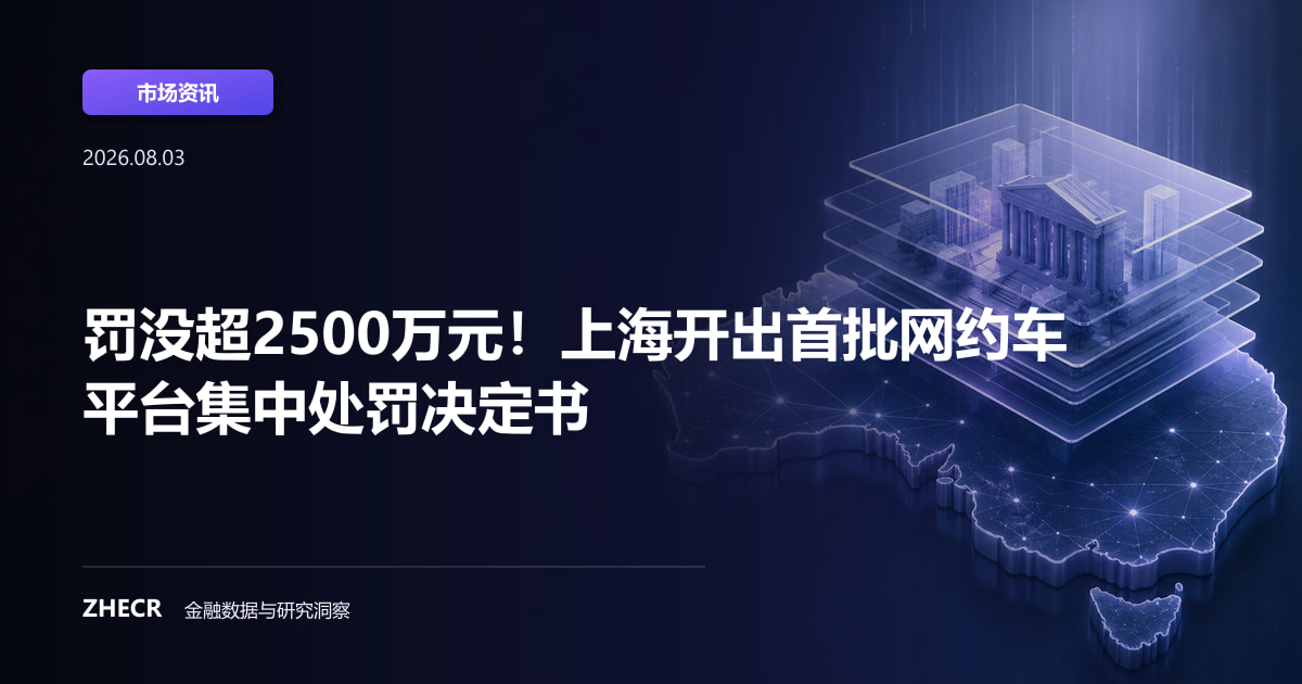 罚没超2500万元！上海开出首批网约车平台集中处罚决定书