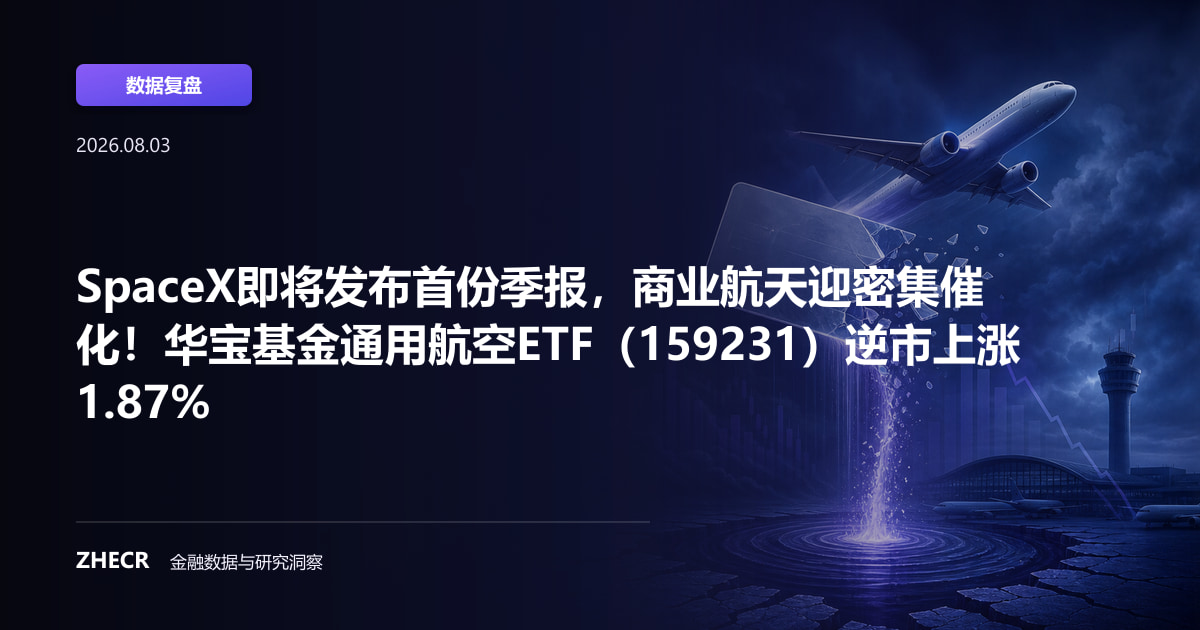 SpaceX即将发布首份季报，商业航天迎密集催化！华宝基金通用航空ETF（159231）逆市上涨1.87%