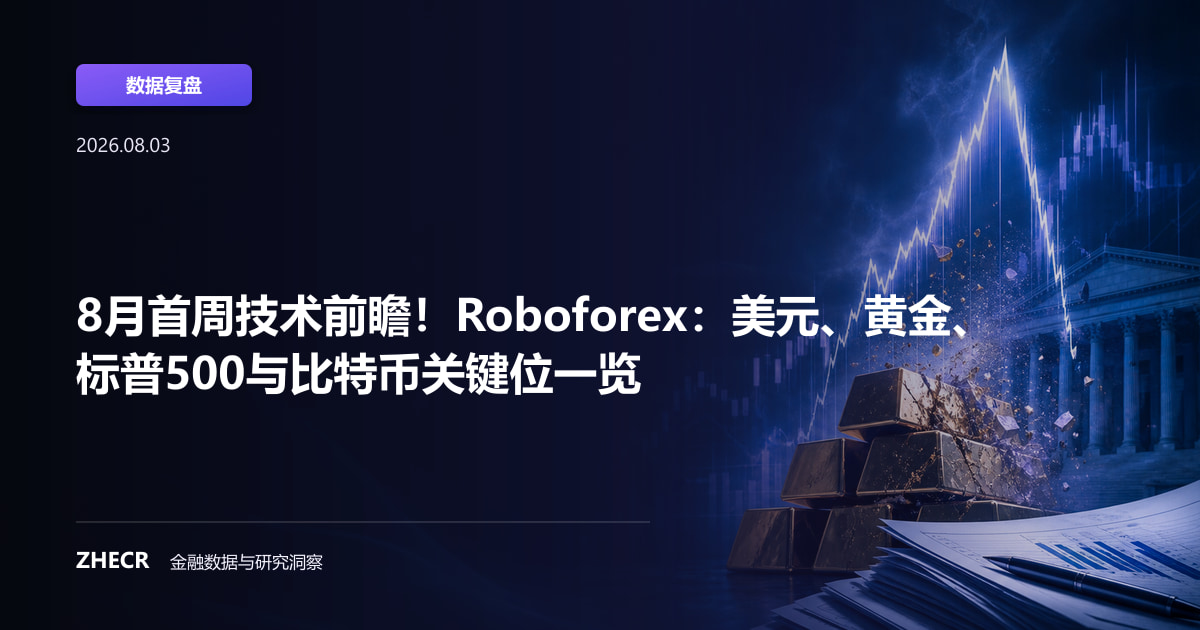 8月首周技术前瞻！Roboforex：美元、黄金、标普500与比特币关键位一览