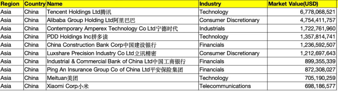 (数据来源:NBIM年中报中国基金报记者整理、制表)