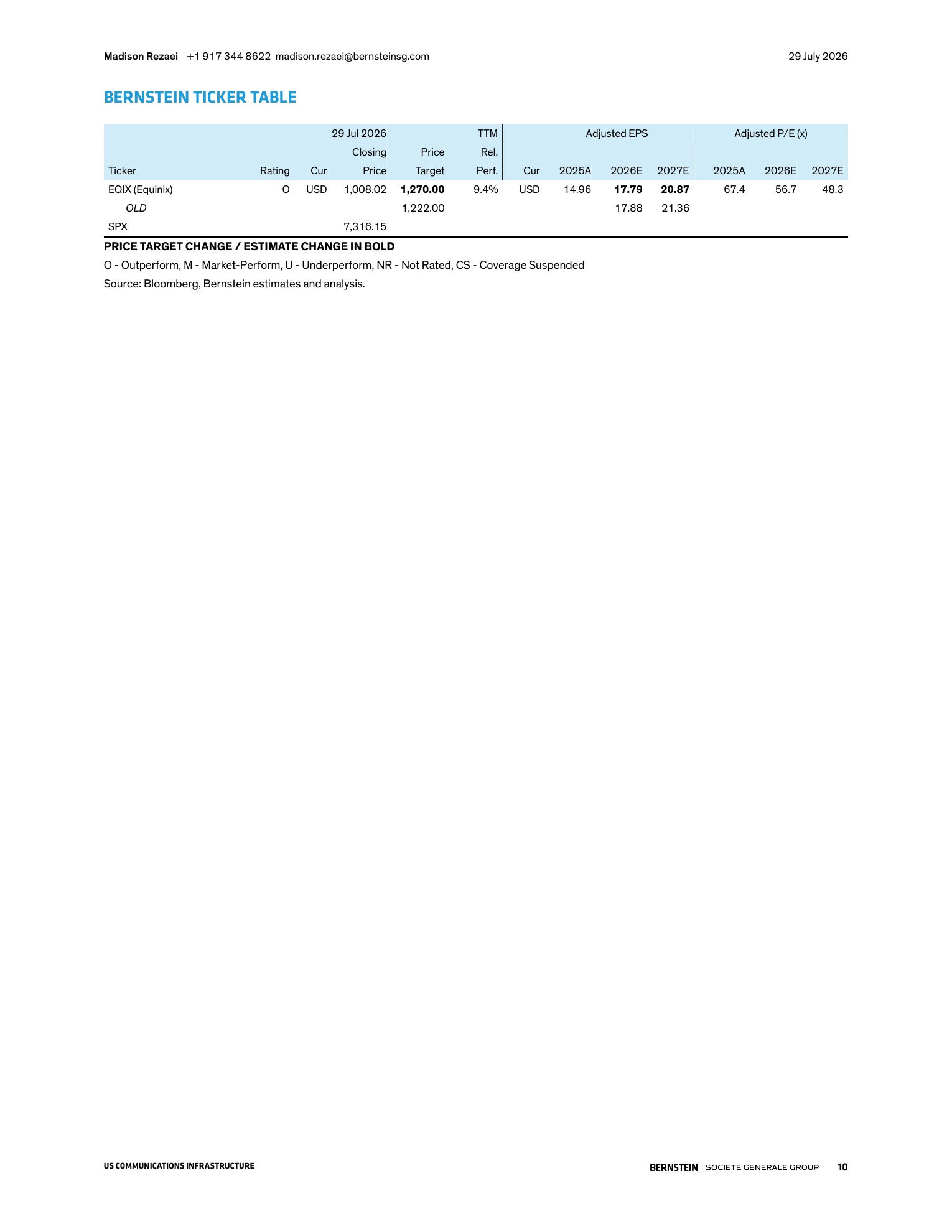 伯恩斯坦-易昆尼克斯（EQIX.US）2026年二季度财报点评：电力能耗指引超预期，亮点十足！-260729 - 第 10 页