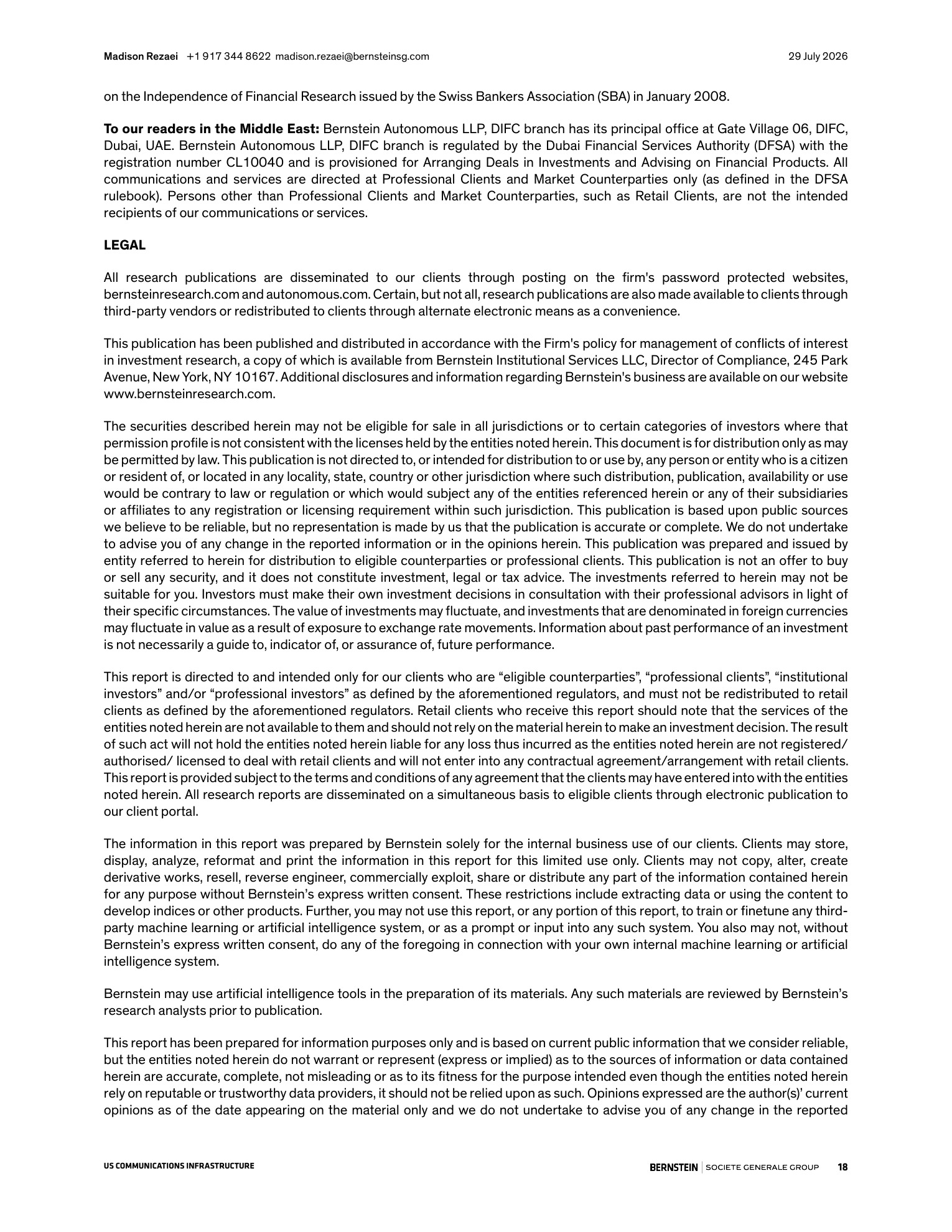 伯恩斯坦-易昆尼克斯（EQIX.US）2026年二季度财报点评：电力能耗指引超预期，亮点十足！-260729 - 第 18 页