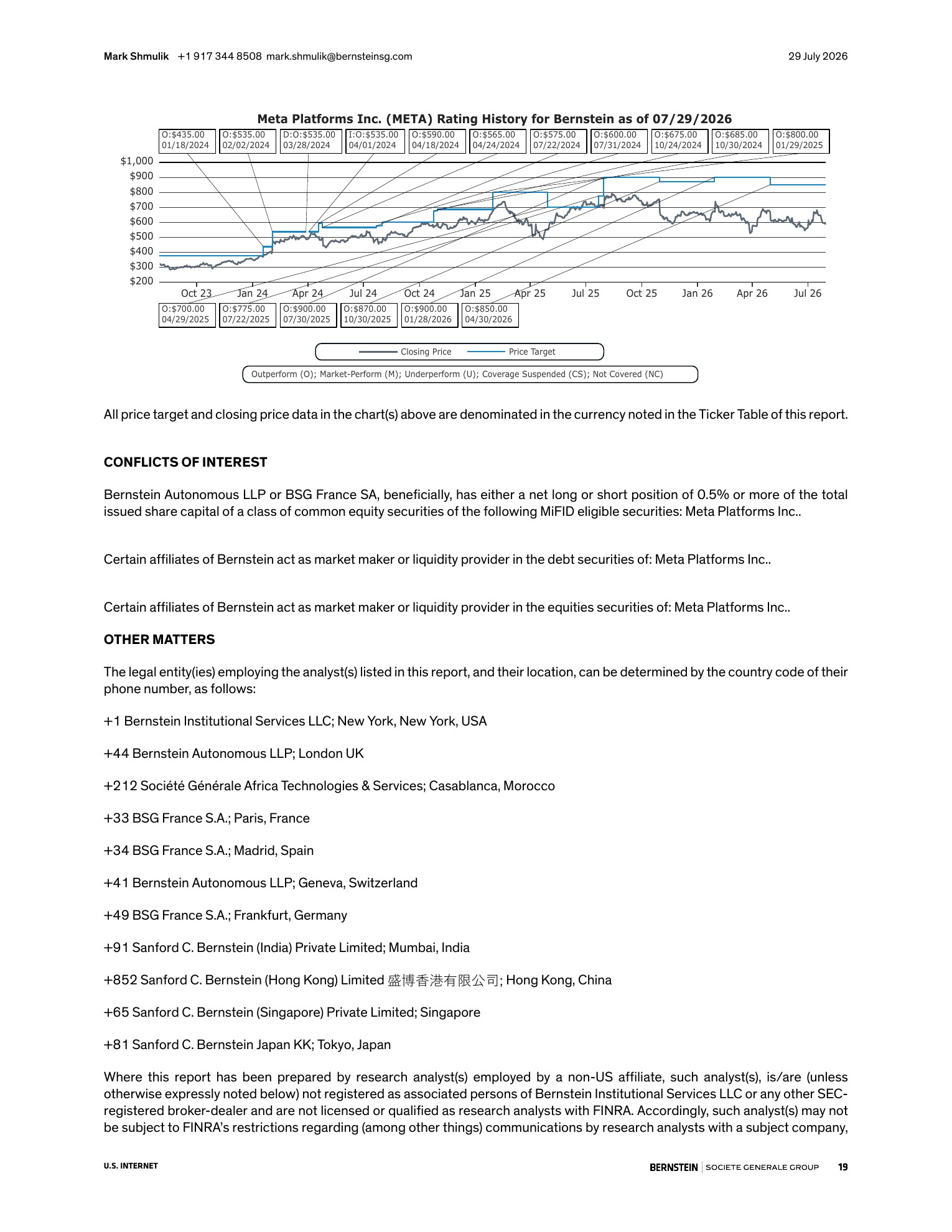 伯恩斯坦-Meta Platforms（META.US）2026年二季度业绩点评：Meta正在规避沦为第二个TikTok的困境-260729 - 第 19 页