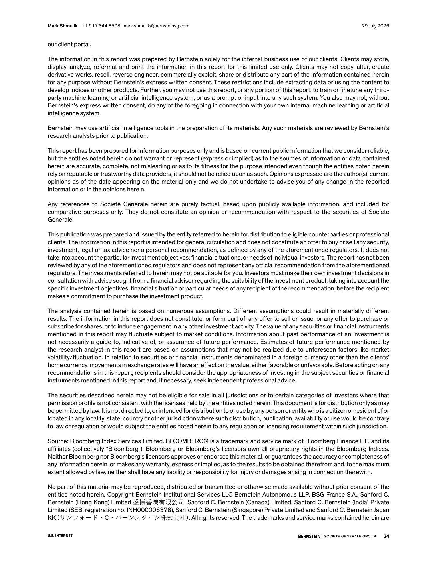 伯恩斯坦-Meta Platforms（META.US）2026年二季度业绩点评：Meta正在规避沦为第二个TikTok的困境-260729 - 第 24 页