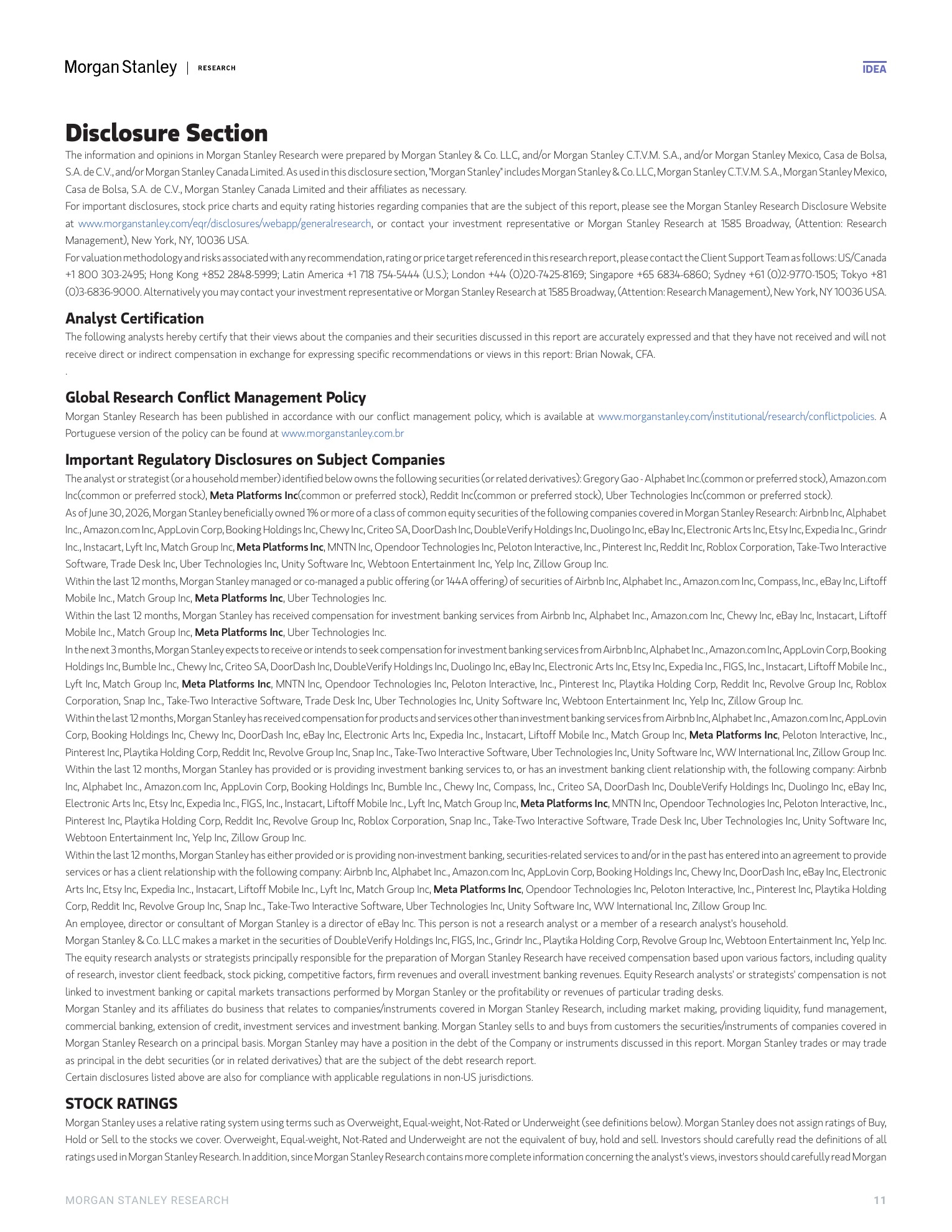 大摩-Meta Platforms（META.US）2026财年二季报点评：核心壁垒坚挺，多重“看涨期权”即将兑现-260730 - 第 11 页