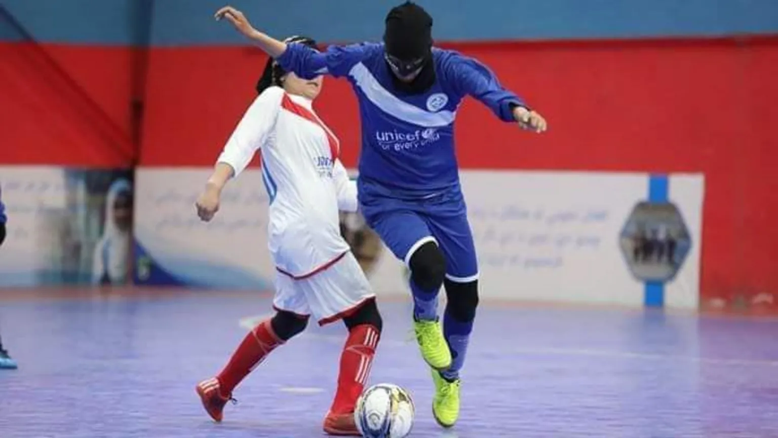 Manozh Noori Manozh Noori wearing a face mask to hide her identity while playing a match in Afghanistan